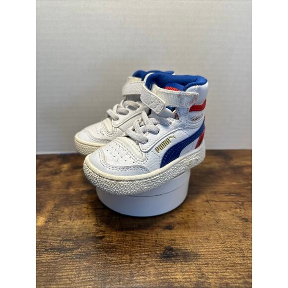 Baby PUMA High Tops SZ 4 Ralph Sampson Toddler Basketball Shoes Sportswear - Picture 1 of 7